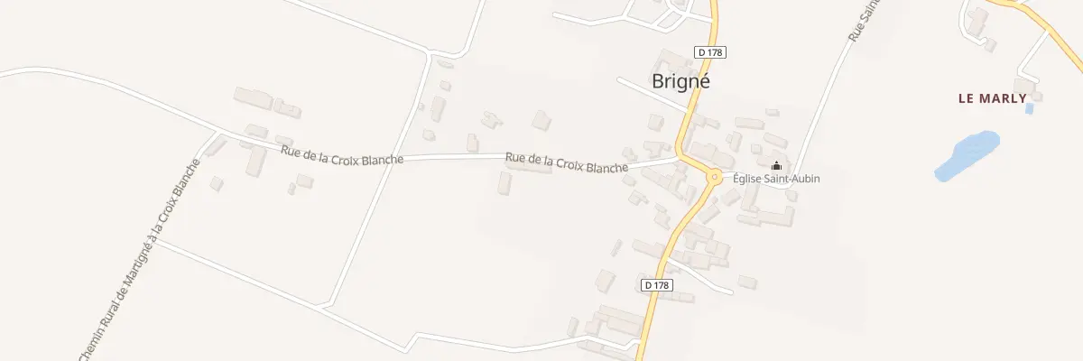 Plan du 1 Rue de la Croix Blanche Brigne à Doué-en-Anjou