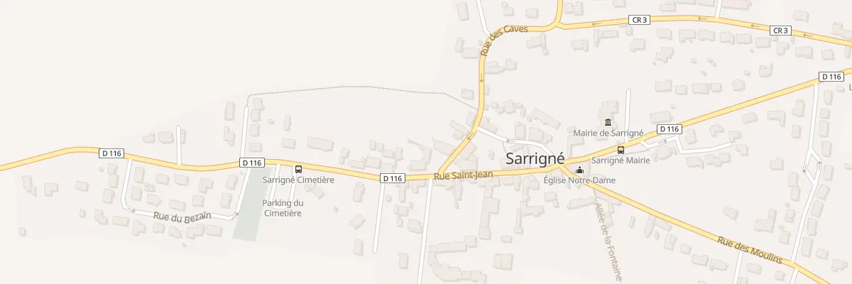 Plan du 1 Rue des Caves à Sarrigné