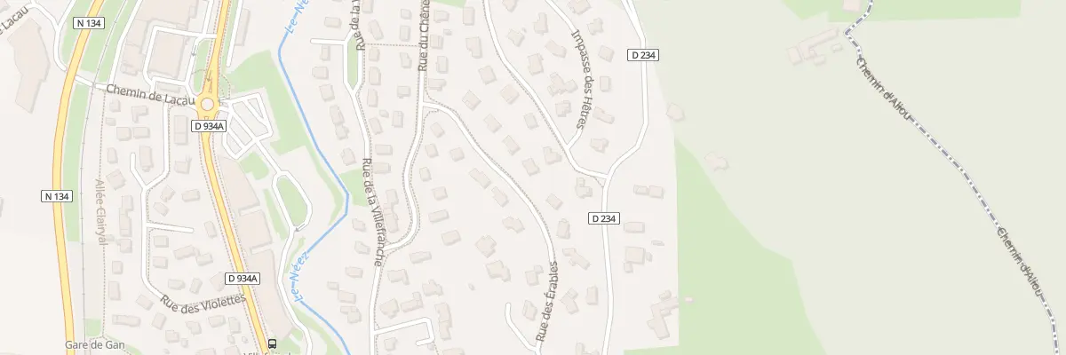 Plan du 7 Rue des Érables à Gan