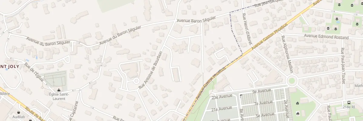 Plan du 8Q Rue Antoine de Bourbon à Billère