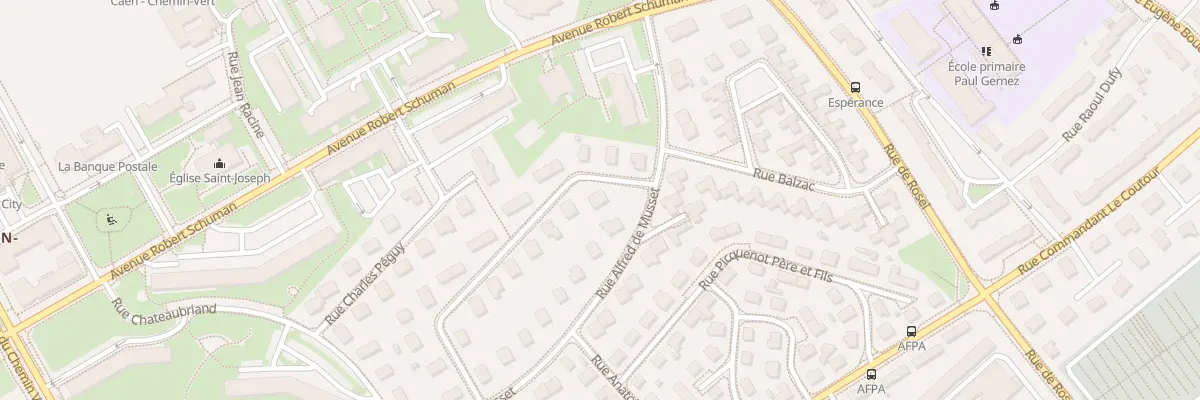 Plan du 3 Rue Paul Verlaine à Caen
