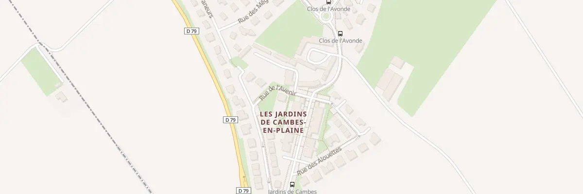 Plan du 6 Rue des Mésanges à Cambes-en-Plaine