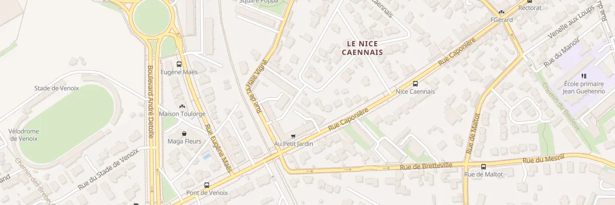 Plan du 19 All du Nice Caennais à Caen