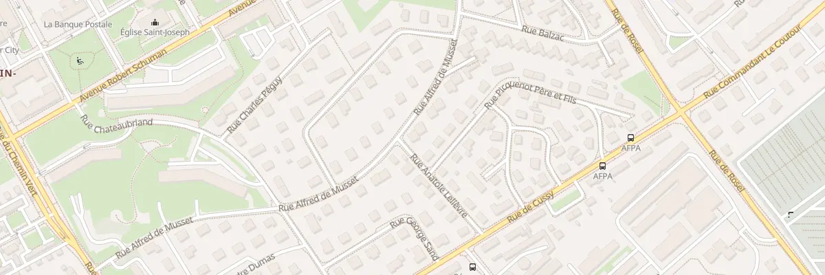 Plan du 29 Rue Alfred de Musset à Caen