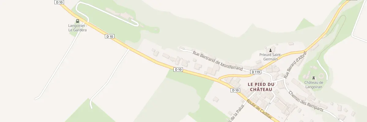 Plan du 84 Rte de Cadillac à Langoiran