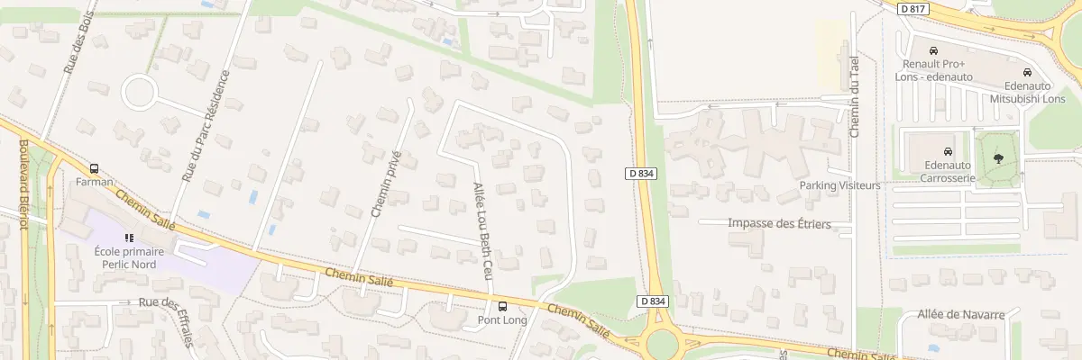 Plan du 7 All Lou Beth Ceu à Lons