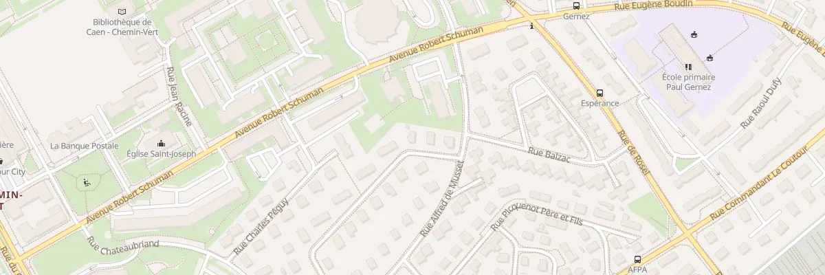 Plan du 6 Rue Paul Verlaine à Caen