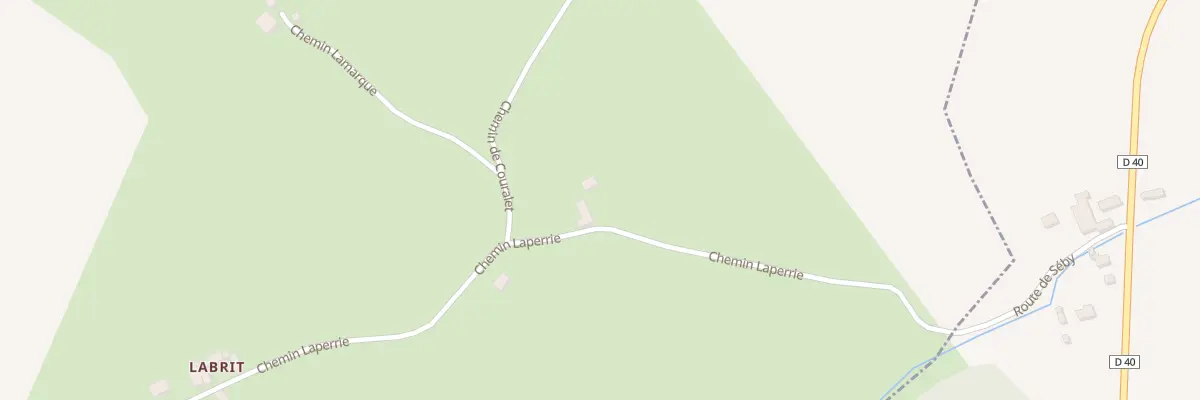 Plan du 13 Che de Laperrie à Séby