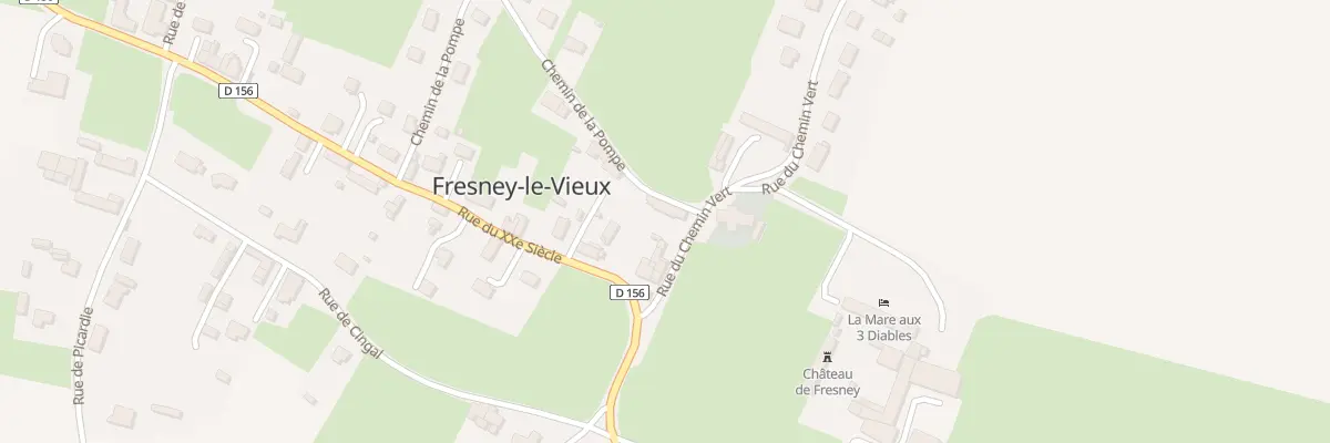 Plan du 6 Rue du Chemin Vert à Fresney-le-Vieux