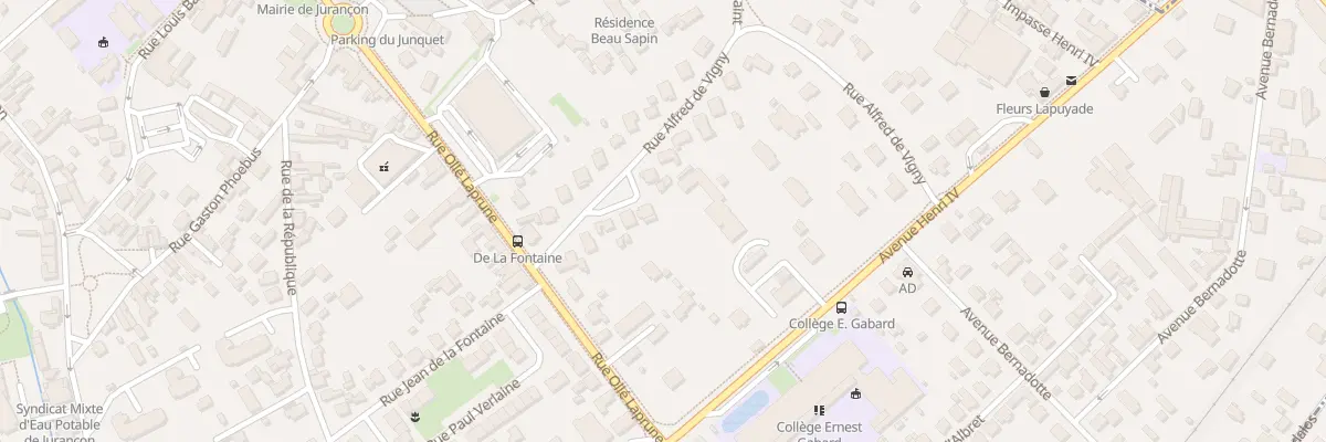 Plan du 25 Rue Alfred de Vigny à Jurançon