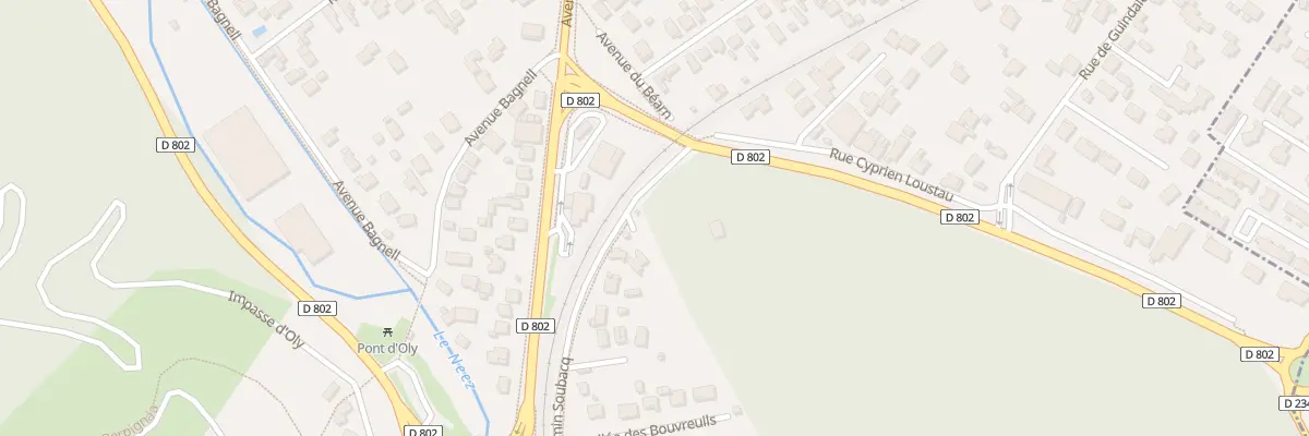 Plan du 1 Che Soubacq à Laàs