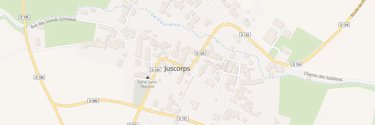 Plan du 180 Grand Rue à Juscorps