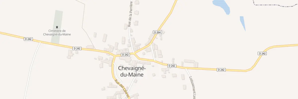 Plan du 8 Rue du Vivier à Chevaigné-du-Maine