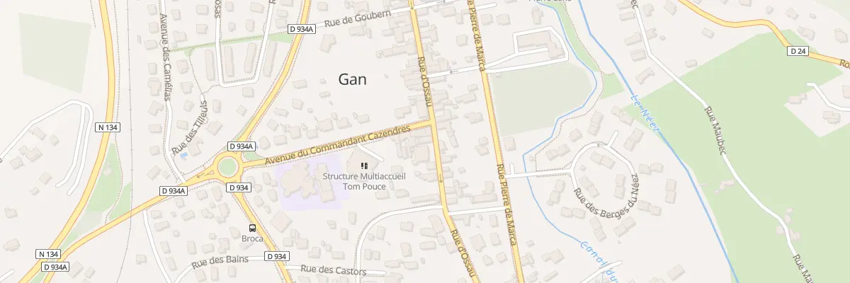 Plan du 60 Rue d’Ossau à Gan