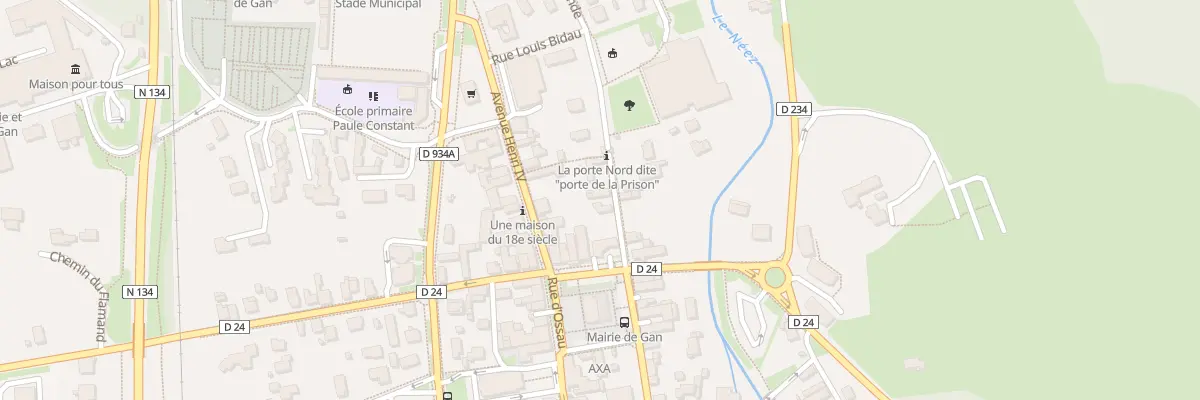 Plan du 5 Rue de Corisande à Gan