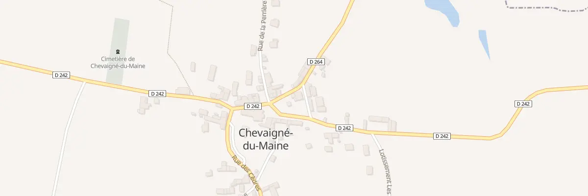Plan du 6 Rue du Vivier à Chevaigné-du-Maine