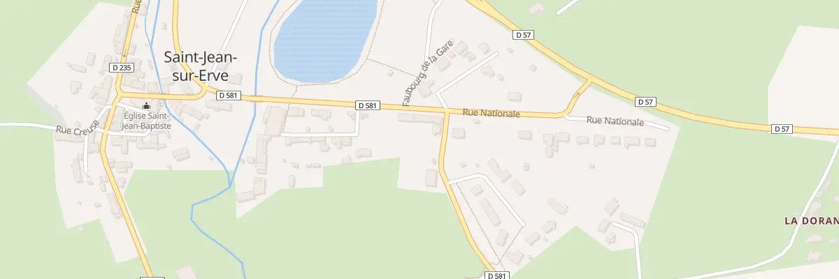 Plan du 28 Rue Nationale à Blandouet-Saint Jean