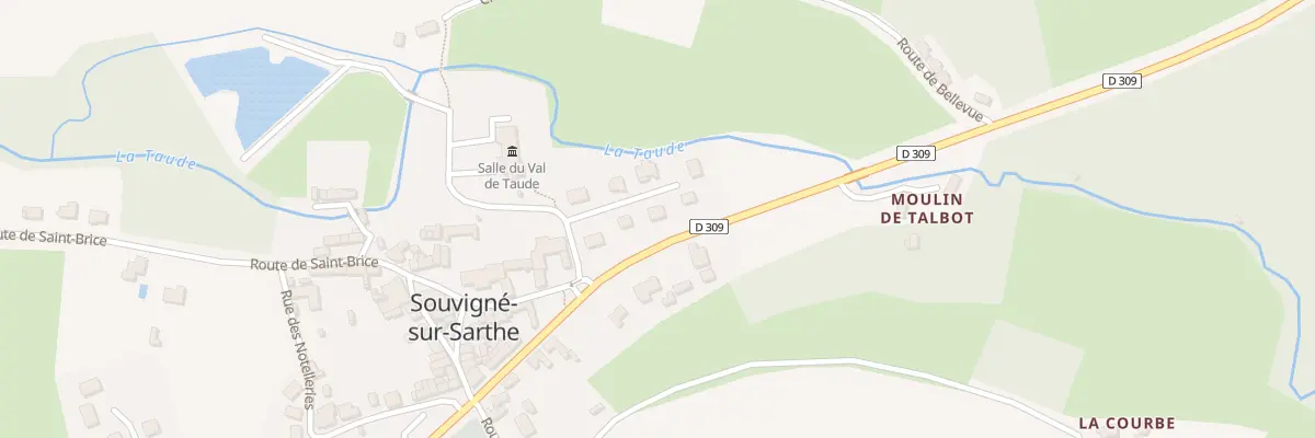 Plan du 5 Rue de la Vallee à Souvigné-sur-Sarthe