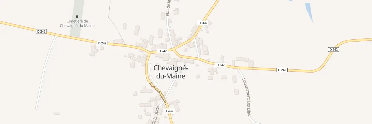 Plan du 4 Rue du Rocher à Chevaigné-du-Maine