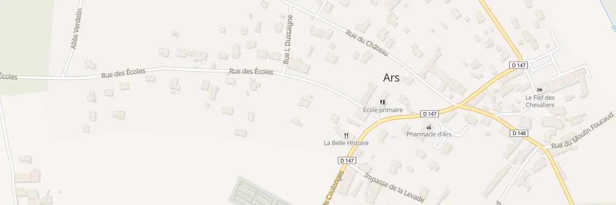 Plan du 7 Rue des Ecoles à Ars