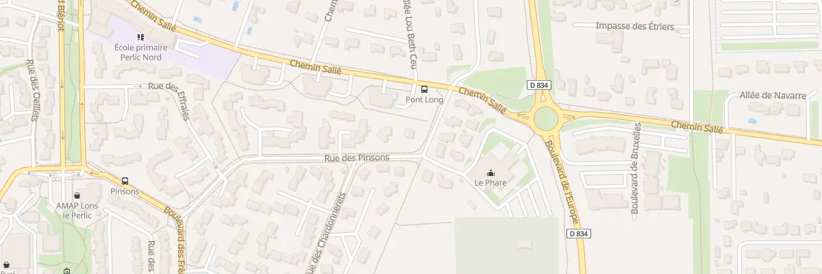 Plan du 2 Rue Des Pinsons à Lons