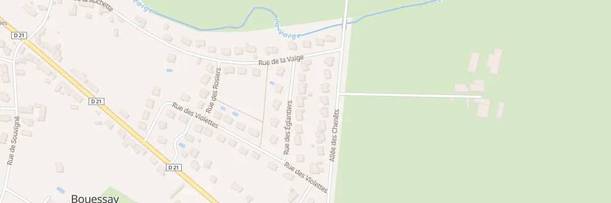 Plan du 8 Rue des Eglantiers à Bouessay