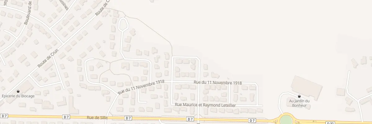 Plan du 11 Rue André Mille à Évron