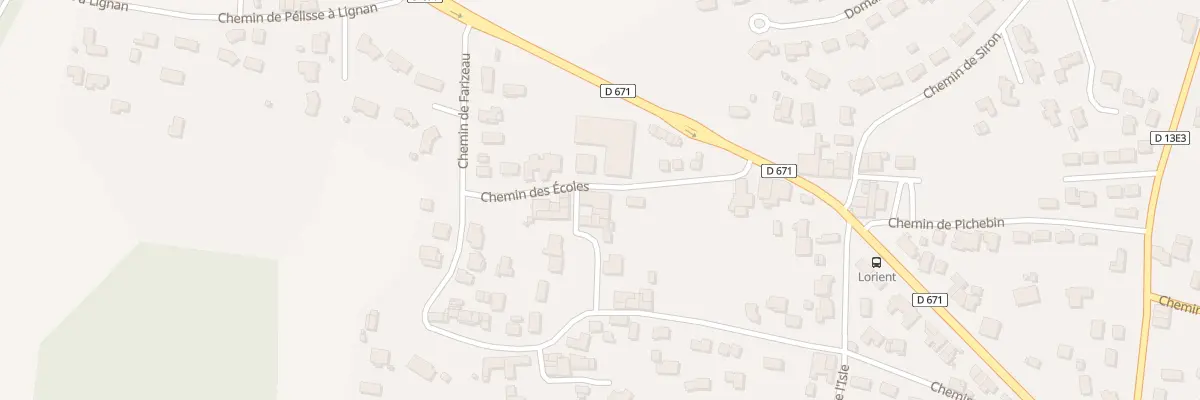 Plan du 10C Che des Ecoles de Lorient à Sadirac