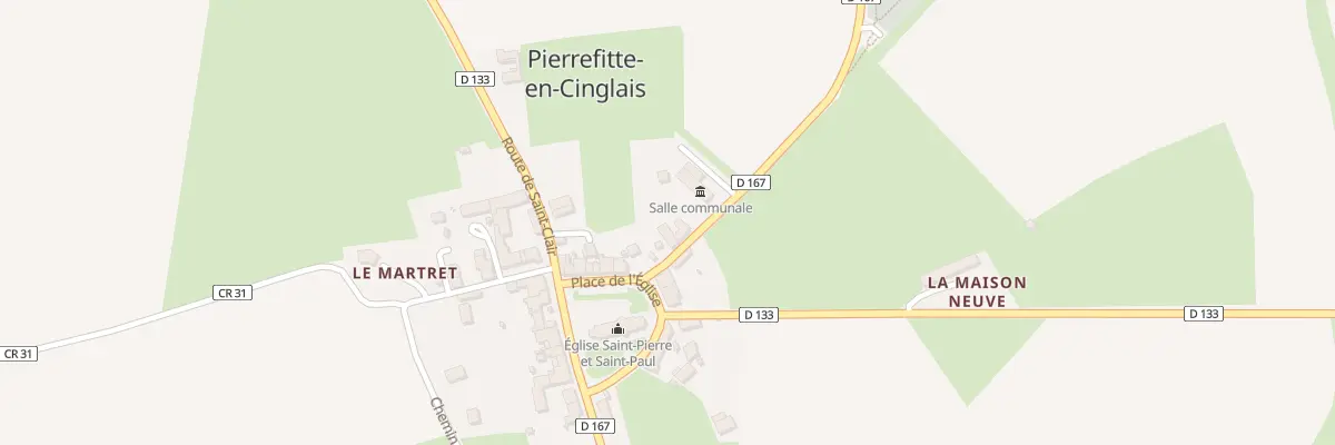 Plan du 1 Rte de Bonnoeil à Pierrefitte-en-Cinglais