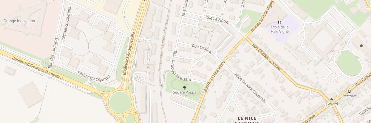 Plan du 22 Rue Hardouin Mansart à Caen