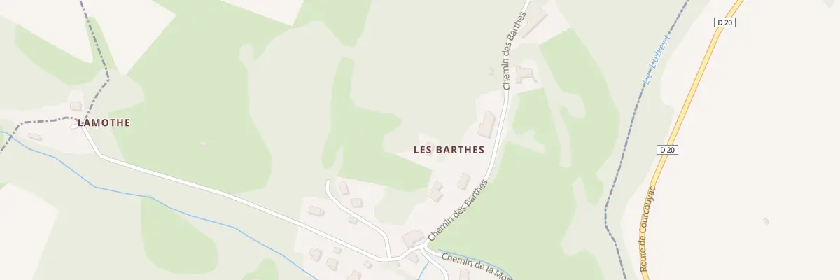 Plan du 9B Che des Barthes au Tourne