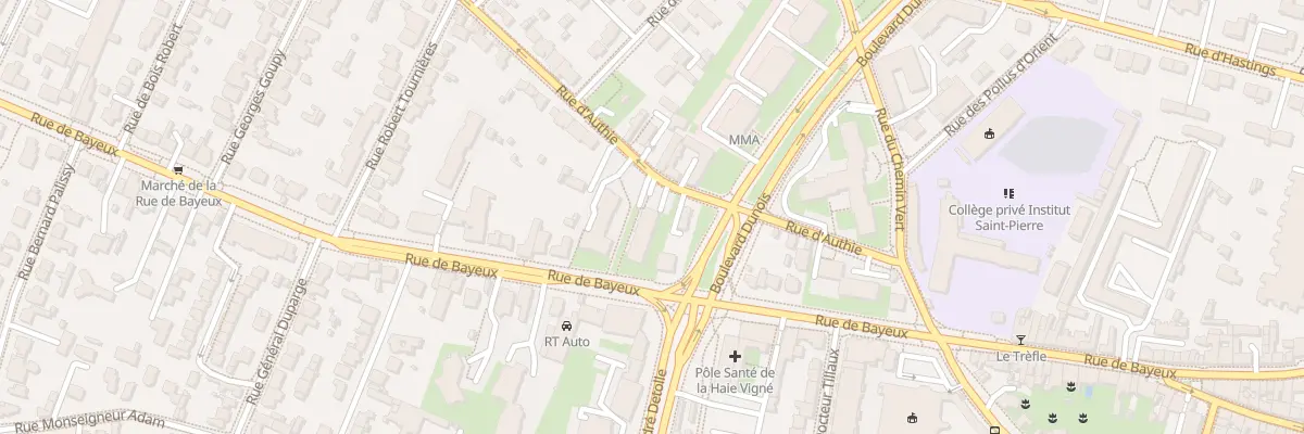 Plan du 166B Rue de Bayeux à Caen
