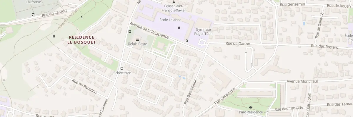 Plan du 25 Rue Louis Barthou à Billère