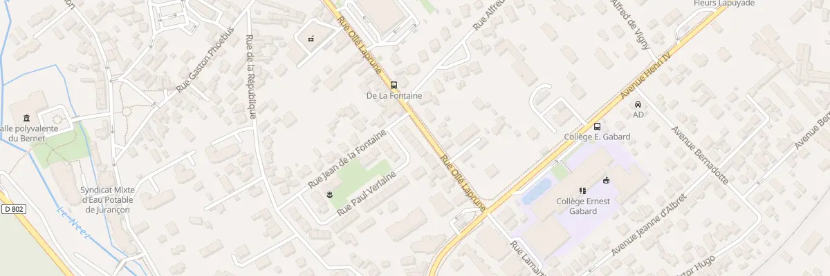 Plan du 5 Rue Verlaine à Jurançon