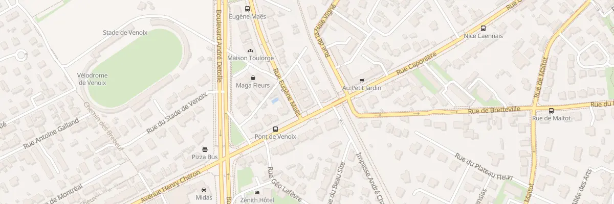 Plan du 216 Rue Caponière à Caen