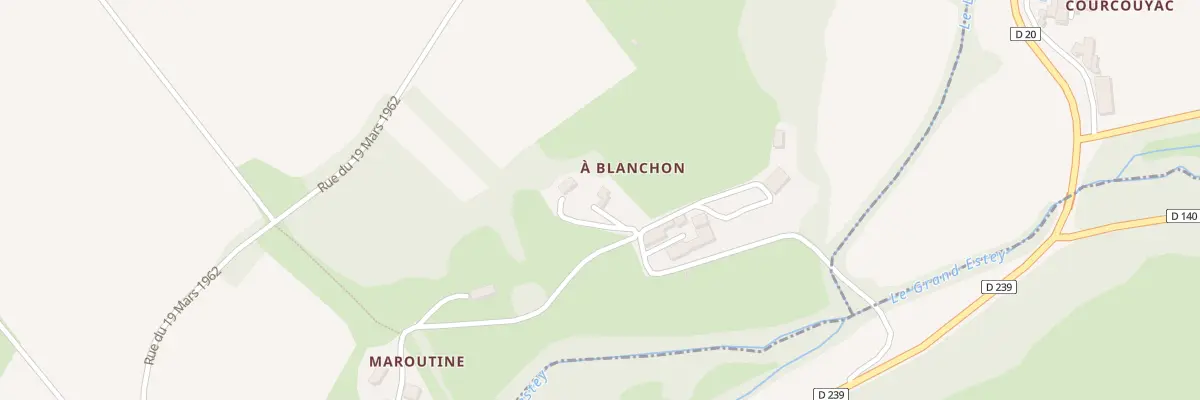 Plan du 243 A Blanchon à Haux