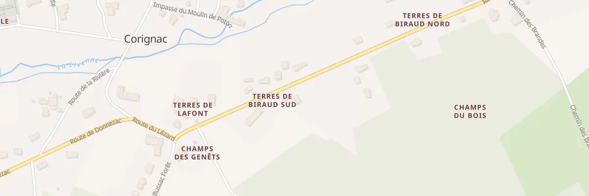 Plan du 4 Rte de Chepniers à Corignac