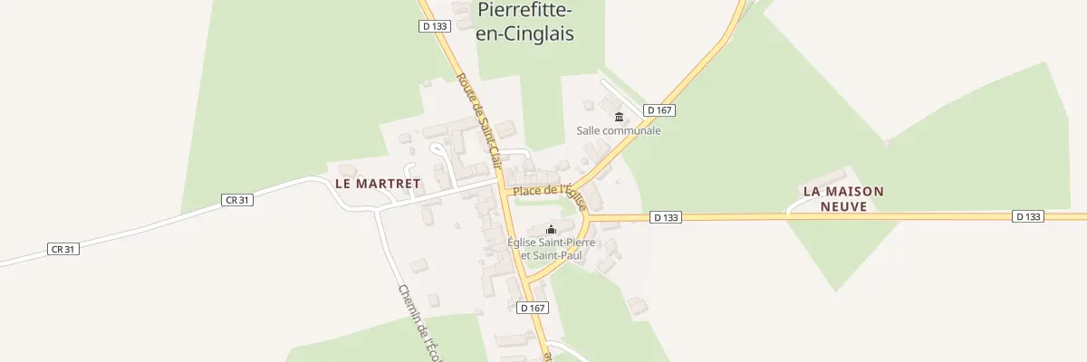 Plan du 12 Pl de l’Église à Pierrefitte-en-Cinglais