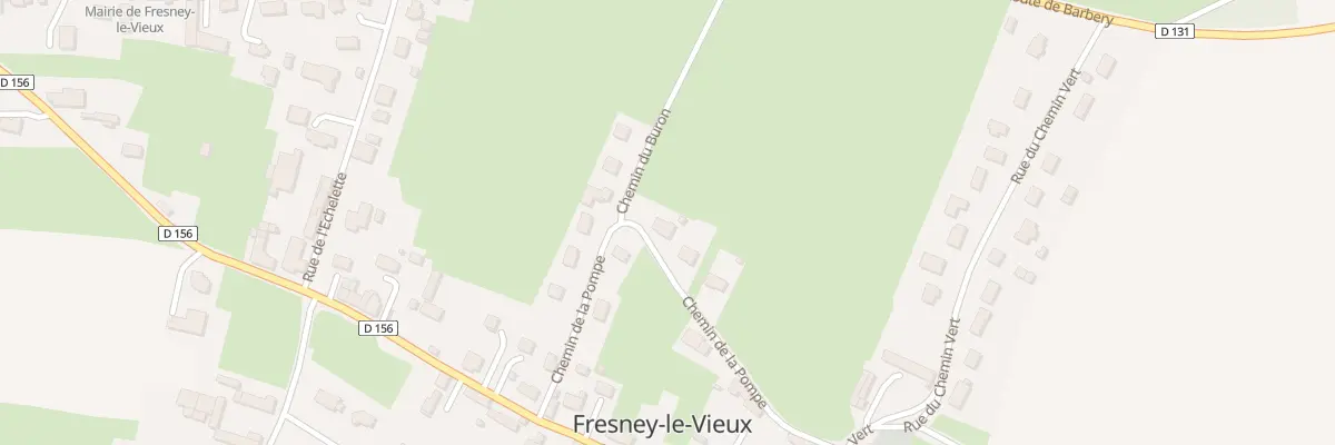 Plan du 14 Che de la Pompe à Fresney-le-Vieux