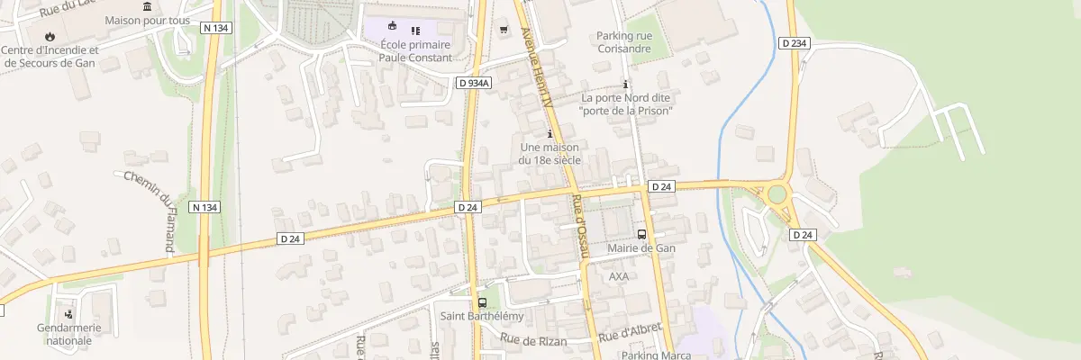 Plan du 4 Rue Tristan Derème à Gan