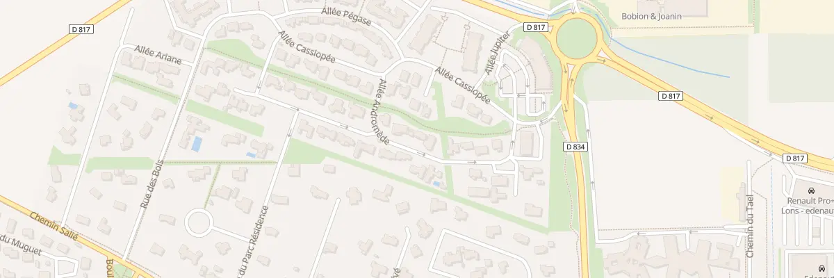 Plan du 7 All Andromède à Lons