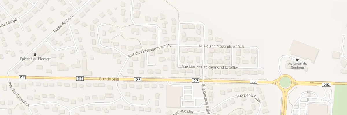 Plan du 10 Rue Maurice et Raym. Letellier à Évron