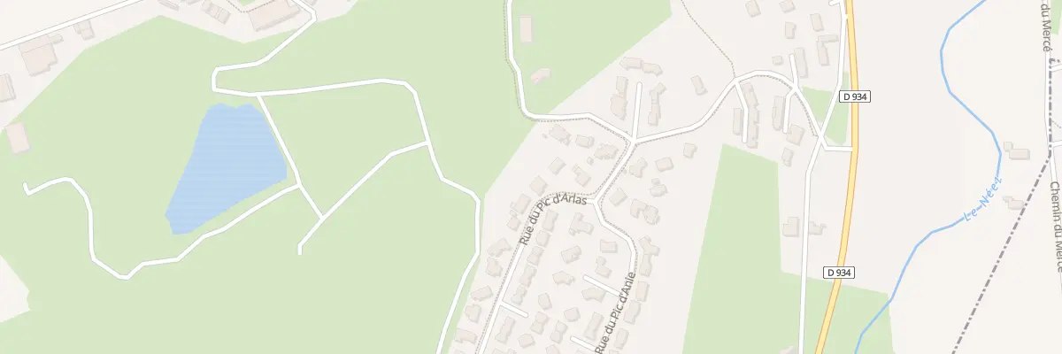 Plan du 6 Rue du pic d’Arlas à Gan