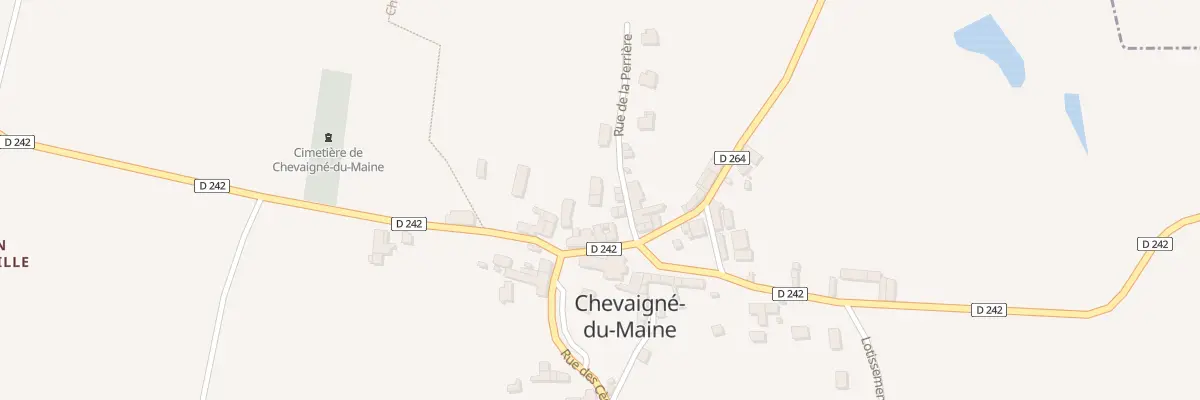 Plan du 7 Rue de la Perrière à Chevaigné-du-Maine