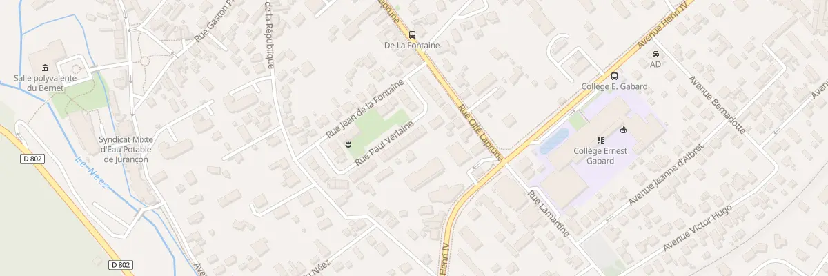 Plan du 21 Rue Verlaine à Jurançon