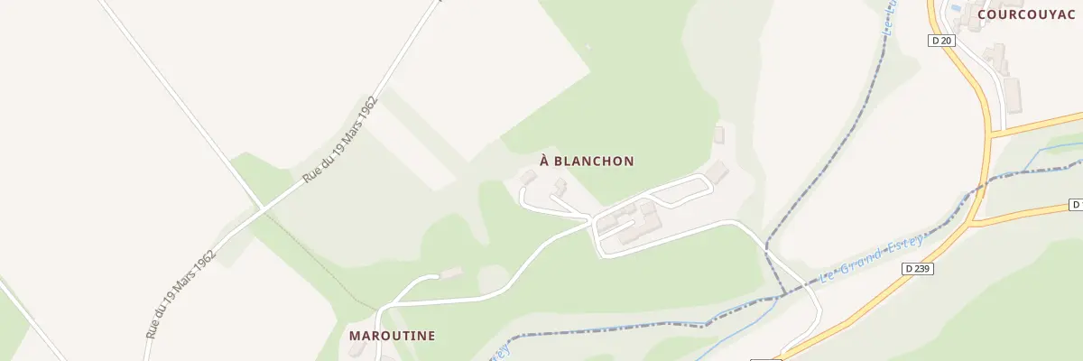 Plan du 244 A Blanchon à Langoiran