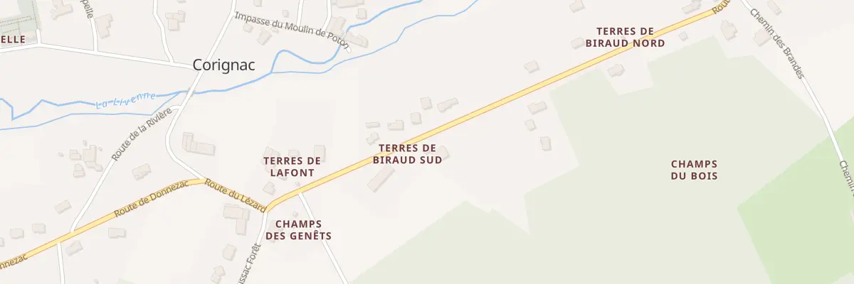 Plan du 5002A Terres de Biraud Sud à Corignac