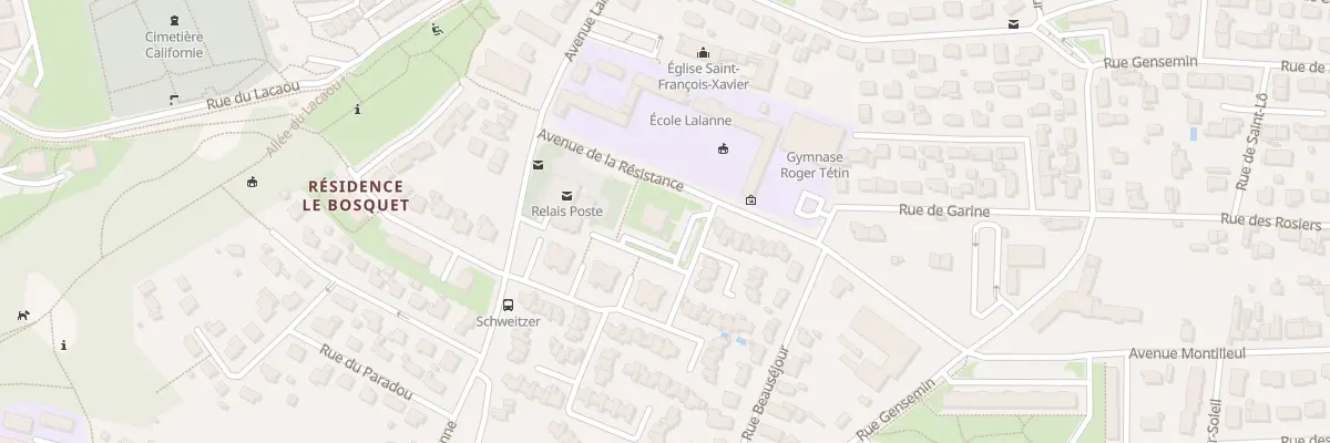 Plan du 4 Rue Louis Barthou à Billère