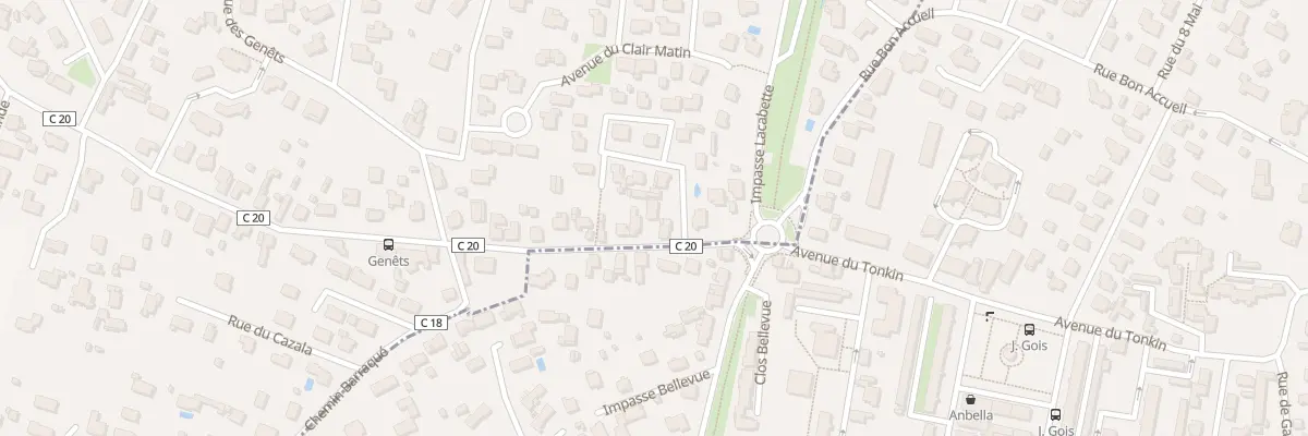 Plan du 36 Av du Tonkin à Lons