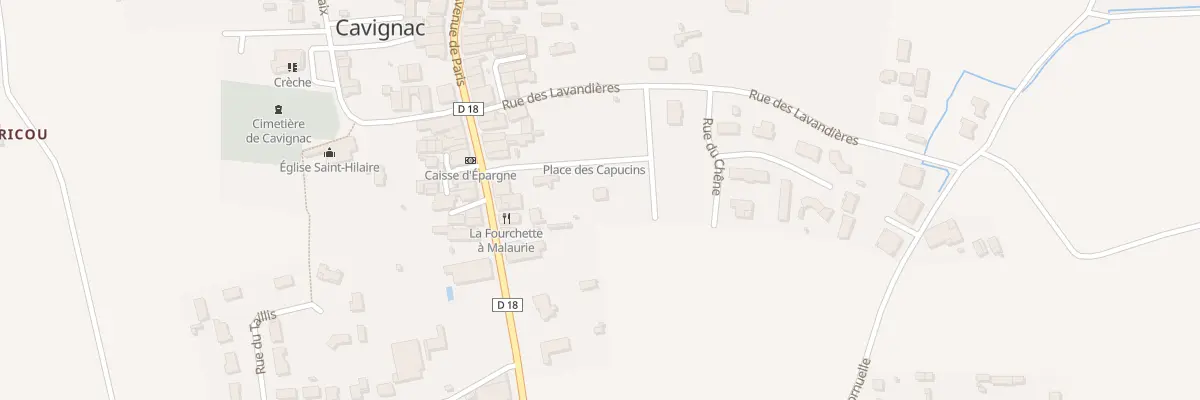 Plan du 31B Av de Paris à Cavignac